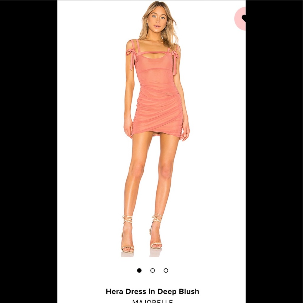 Majorelle Hera dress in deep blush